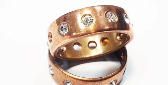 Zettechnieken ring met diamanten
